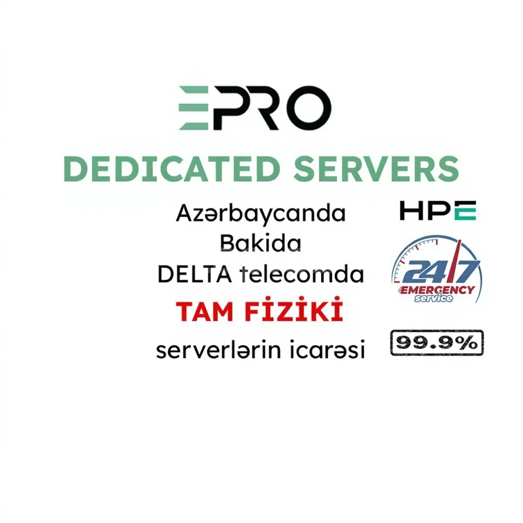 Serverlərin icarəsi | DEDICATED server